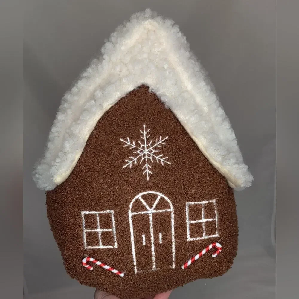 Cupcakes‎ and Cashmere Peppermint Gingerbread Teddy Sherpa Pillow TIKTOK